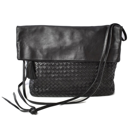 Bottega Veneta Leather Shoulder Messenger Bag