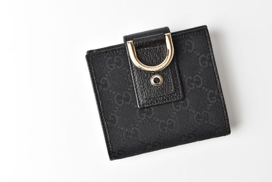 Gucci GG Canvas Mini Wallet Black