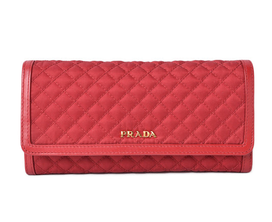 Prada Quilted Nylon Long Wallet 1M1132