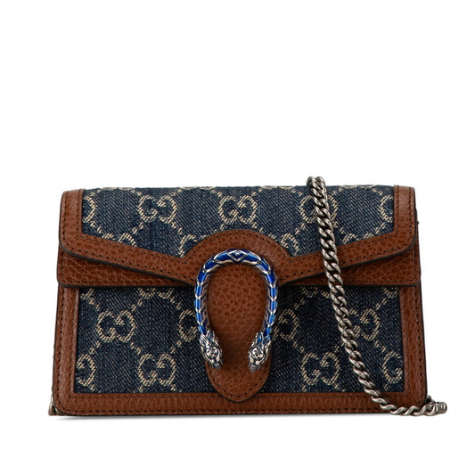 Gucci Dionysus Denim Leather Shoulder Bag