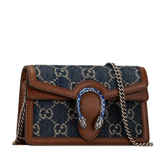 Gucci Dionysus Denim Leather Shoulder Bag