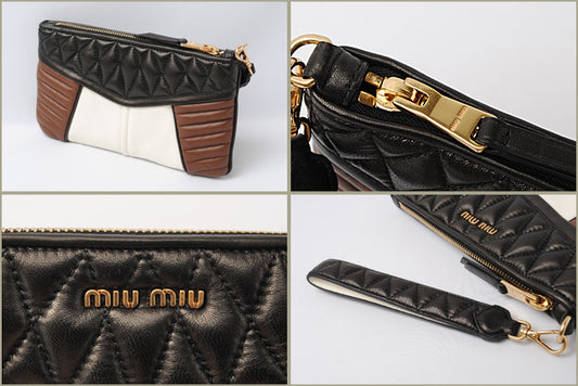 Miu Miu Mini Clutch Bag 5N1811 Nappa Bicolor