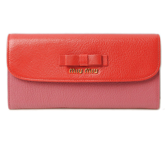 Miu Miu Leather Wallet with Pass Case