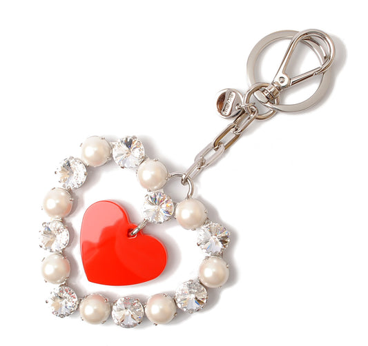 Miu Miu Heart Keyring Bag Charm