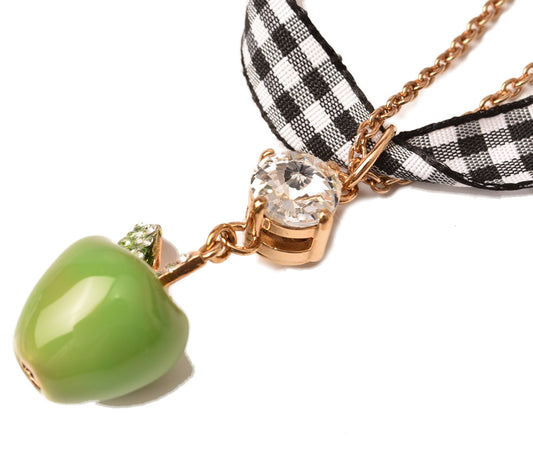 Miu Miu Necklace Choker Crystal Apple