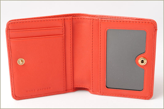 MARC JACOBS GOTHAM Wallet LAVA RED