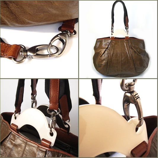 Marni Leather Balloon Bag MM Brown