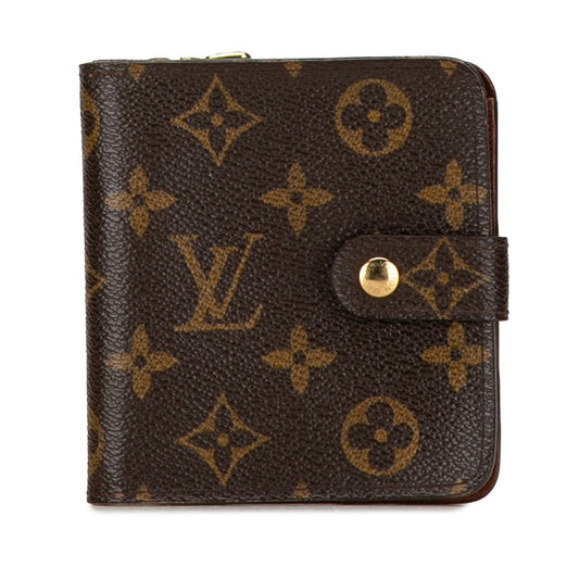 Louis Vuitton Monogram Compact Zip Wallet M61667