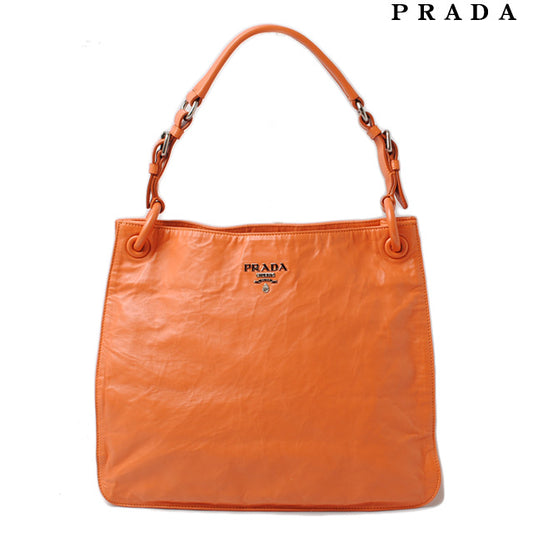 Prada Vintage Leather Tote/Shoulder Bag