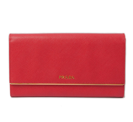 Prada Saffiano Compact Clutch Wallet 1M1311