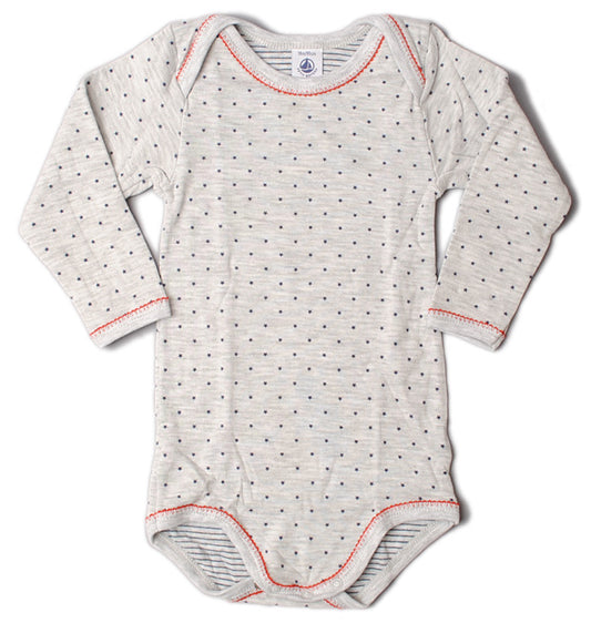 Petit Bateau Baby Unisex Long Sleeve Bodysuit