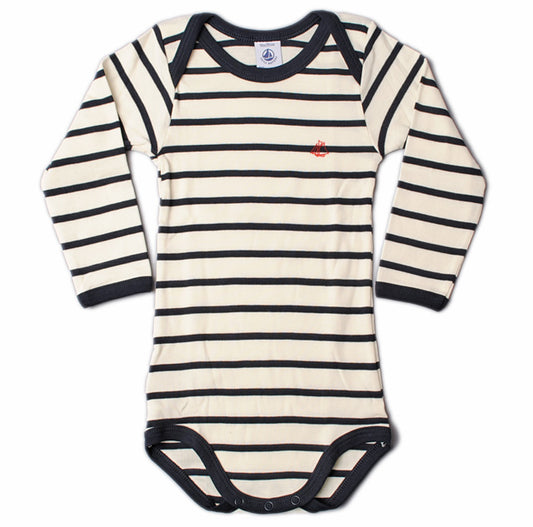 Petit Bateau Baby Unisex Long Sleeve Bodysuit