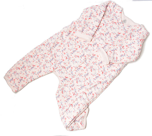 Petit Bateau Baby Girl Long Sleeve Romper