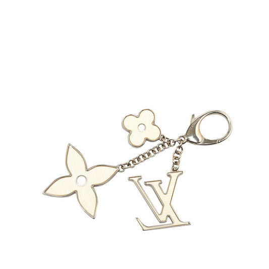 Louis Vuitton Metal Fleur de Epi Keychain Charm