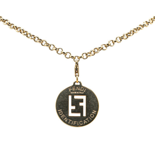 Fendi FF Logo Gold Necklace