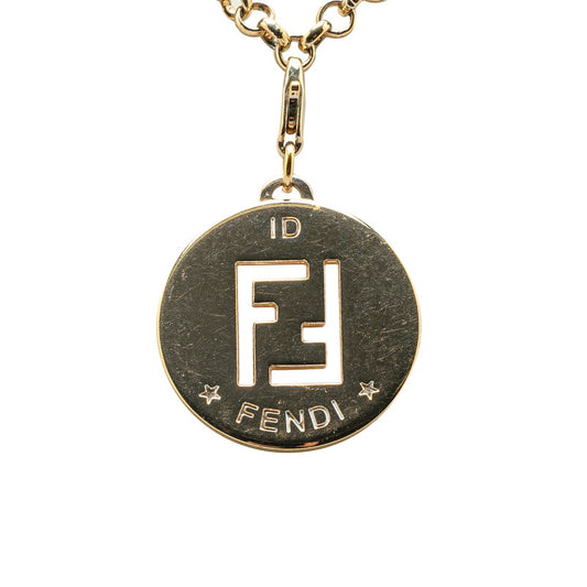 Fendi FF Logo Gold Necklace