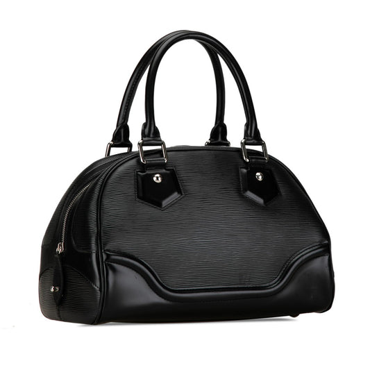 Louis Vuitton Epi Bowling Montaigne PM Handbag Black