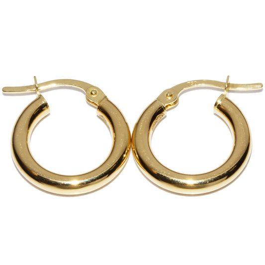 K18YG Yellow Gold Hoop Earrings