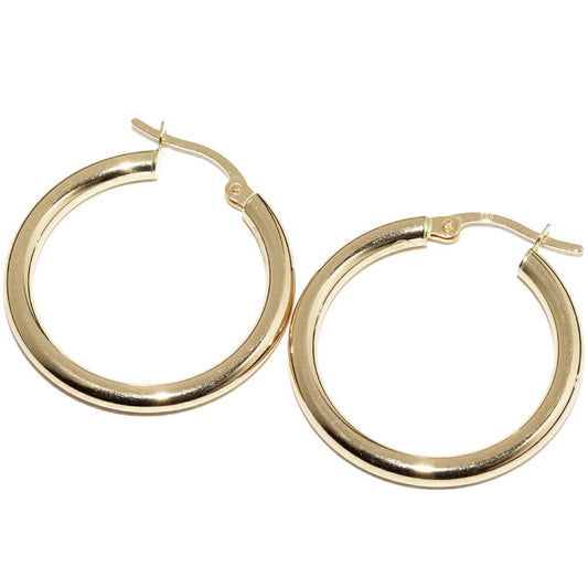 K18YG Yellow Gold Hoop Earrings