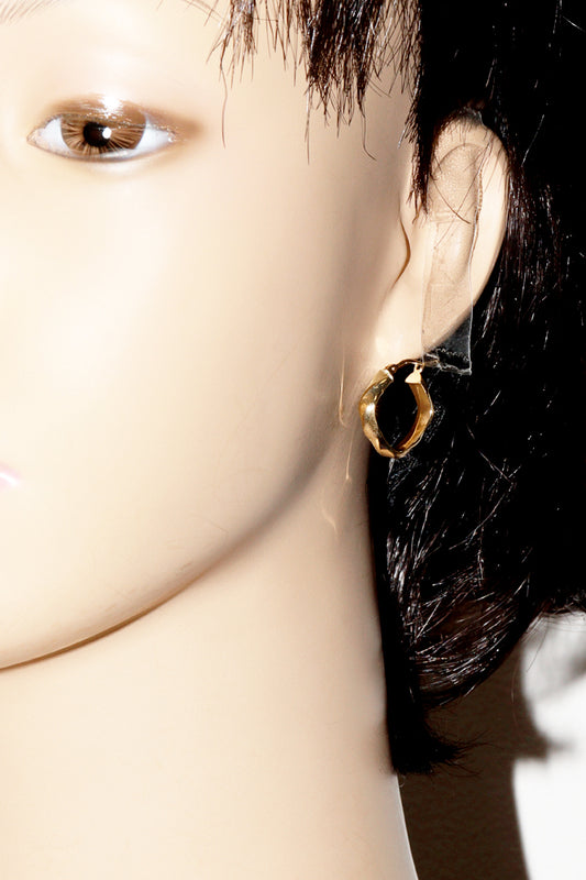 K18YG Hoop Earrings