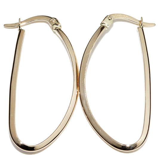 K18YG Hoop Earrings Clip