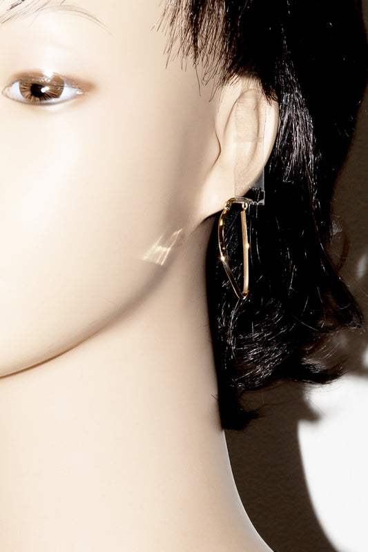 K18YG Hoop Earrings Clip