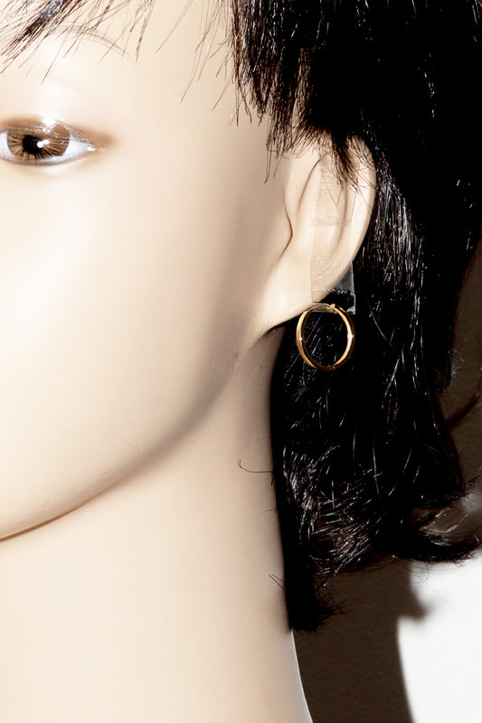 K18YG Hoop Earrings