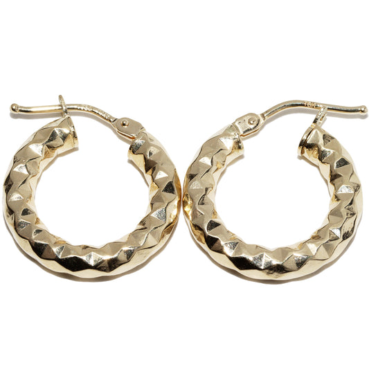 K18YG Hoop Earrings Clip