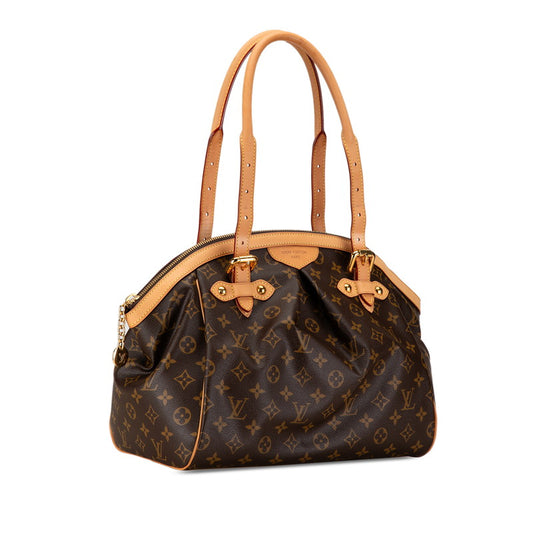 Louis Vuitton Tivoli GM Handbag Brown PVC Leather