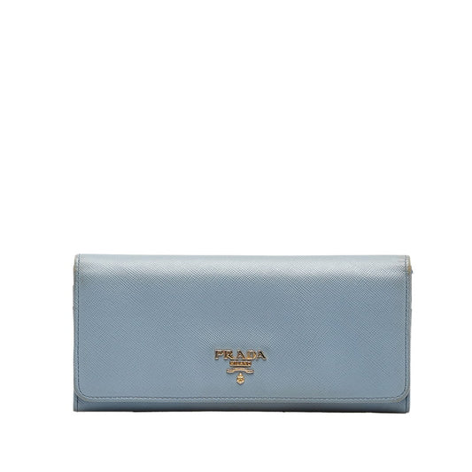 Prada Saffiano Leather Long Wallet