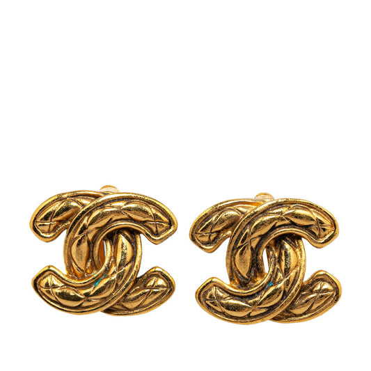 Chanel Coco Mark Mini Matelasse Earrings