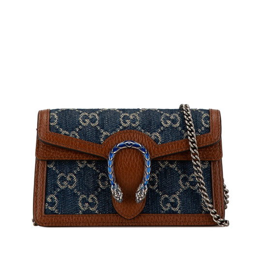 Gucci Dionysus Denim Leather Shoulder Bag