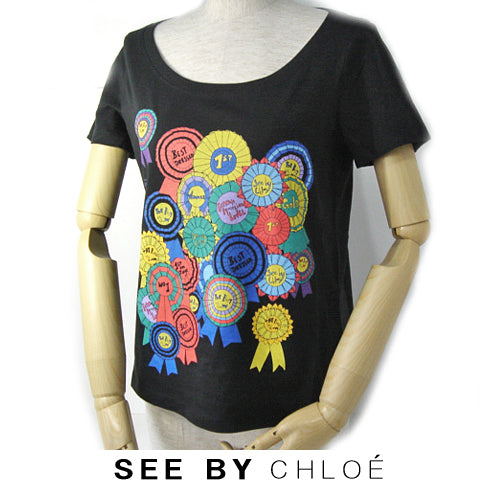 See by Chloe Cotton T-Shirt Black