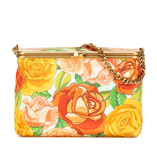 YSL Logo Flower Chain Shoulder Bag