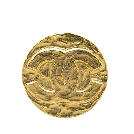 Chanel Vintage Gold Plated Brooch