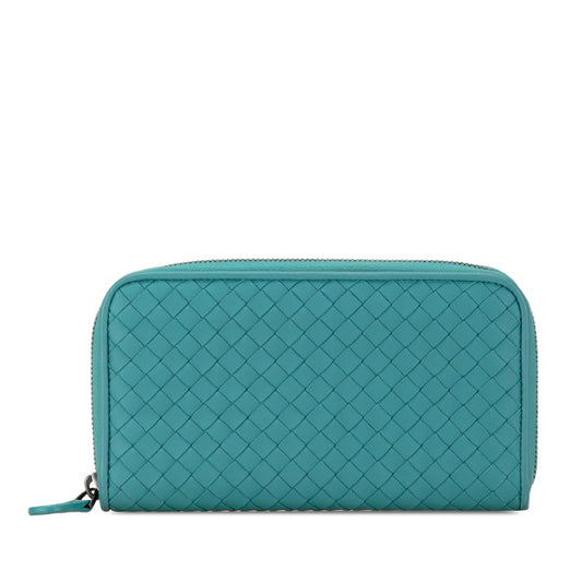 Bottega Veneta Emerald Green Leather Wallet