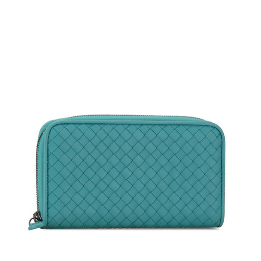 Bottega Veneta Emerald Green Leather Wallet