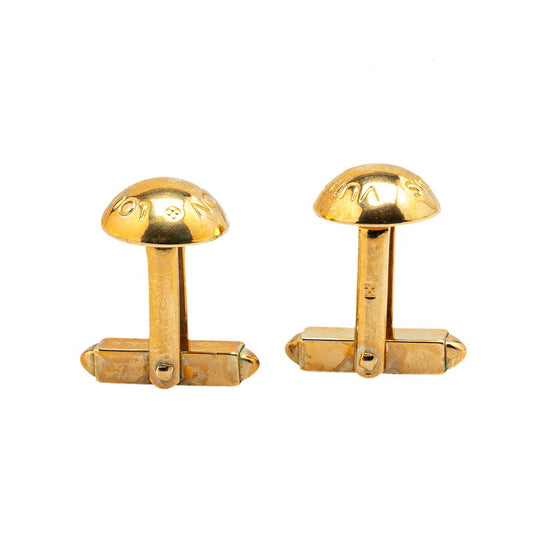 Louis Vuitton Gold Plated Cufflinks M30984