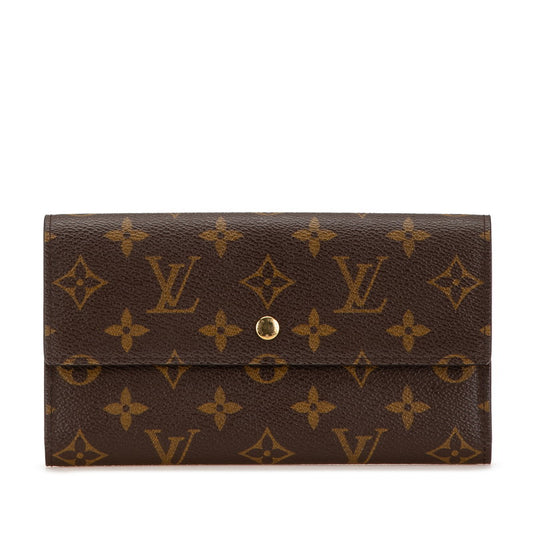 Louis Vuitton Monogram Long Wallet M61215 Brown PVC Leather