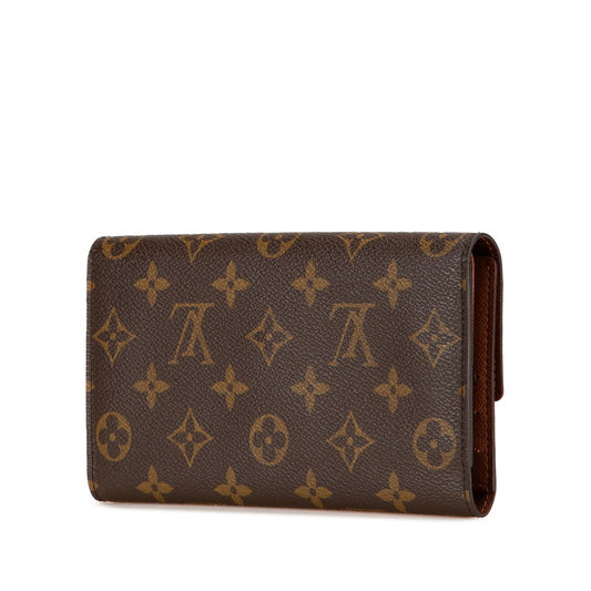 Louis Vuitton Monogram Long Wallet M61215 Brown PVC Leather