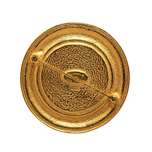 Chanel Cambon Gold Plated Brooch