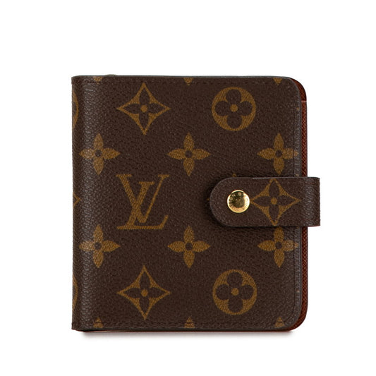 Louis Vuitton Monogram Compact Zip Wallet M61667