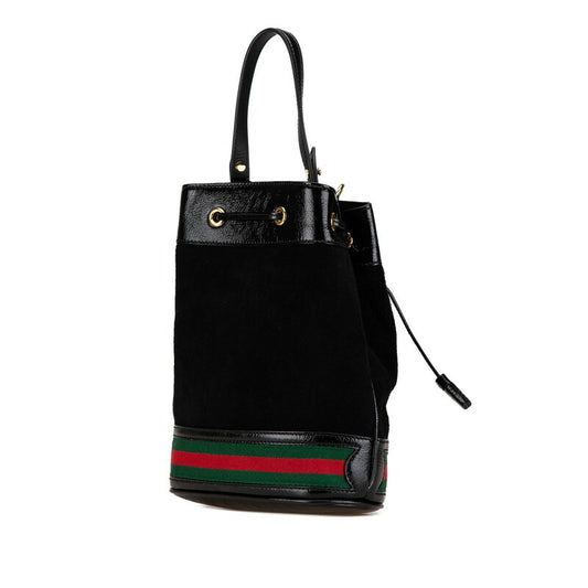 Gucci Ophidia Suede Patent Leather 2WAY Bag