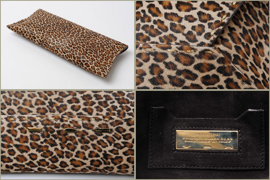 VBH Leopard Print Clutch Bag