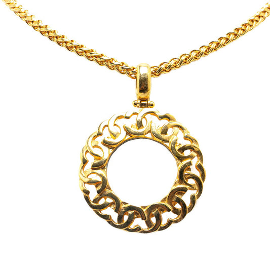 Chanel Vintage Coco Mark Circle Necklace