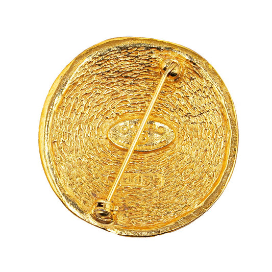 Chanel Cambon Gold Plated Brooch