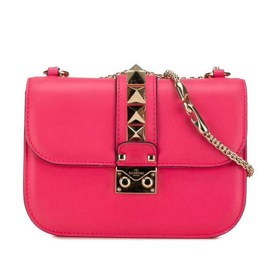 Valentino Rockstud Chain Shoulder Bag Pink