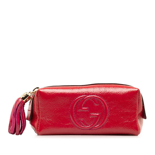 Gucci Interlocking G Soho Patent Leather Pouch