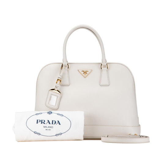 Prada Leather Triangle Logo 2WAY Handbag