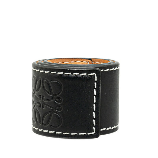 Loewe Anagram Leather Slap Bracelet